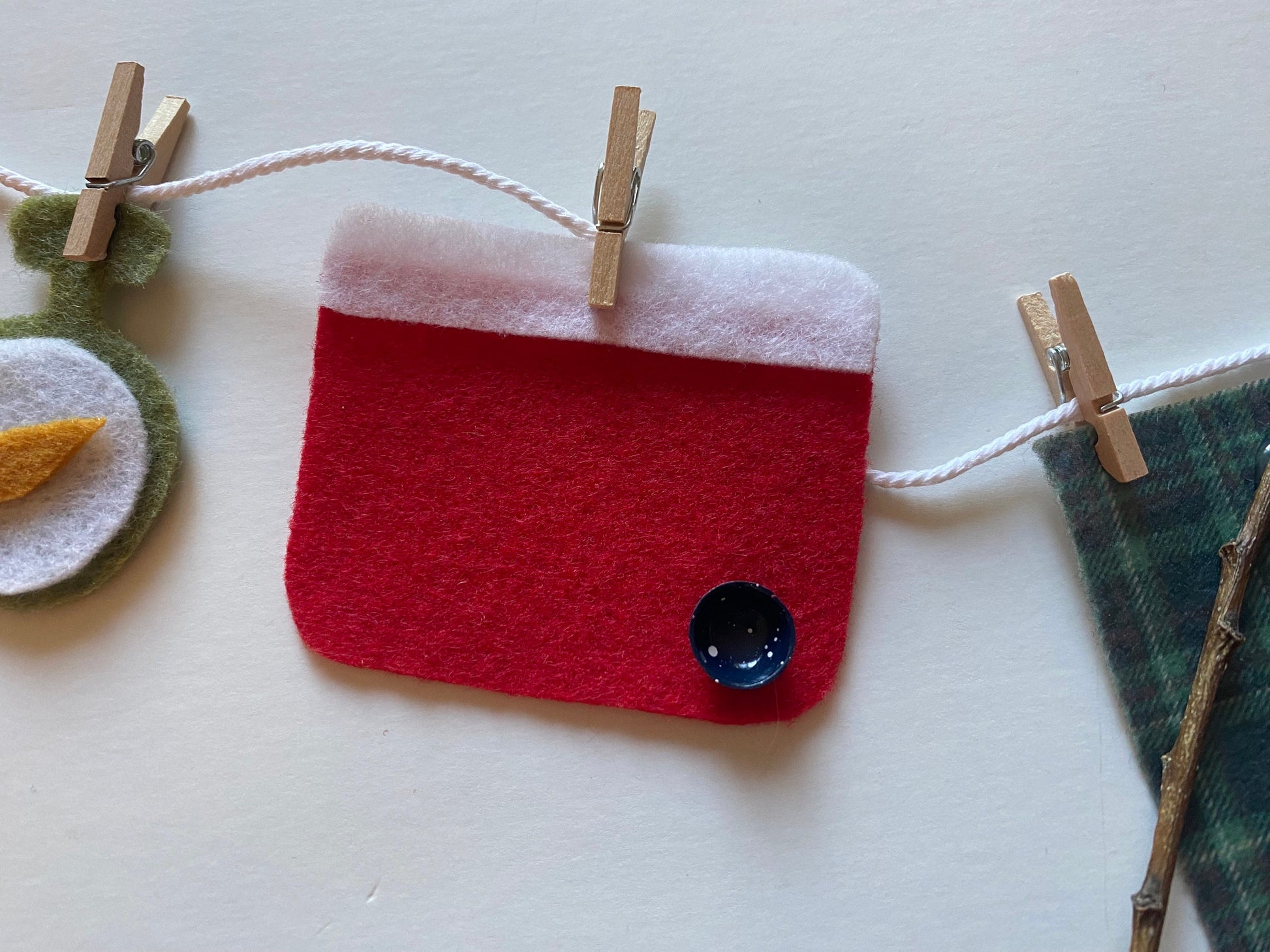 Camping Miniature Felt Clothesline Banner Garland Bunting Wall Hanging Decoration for Father’s Day