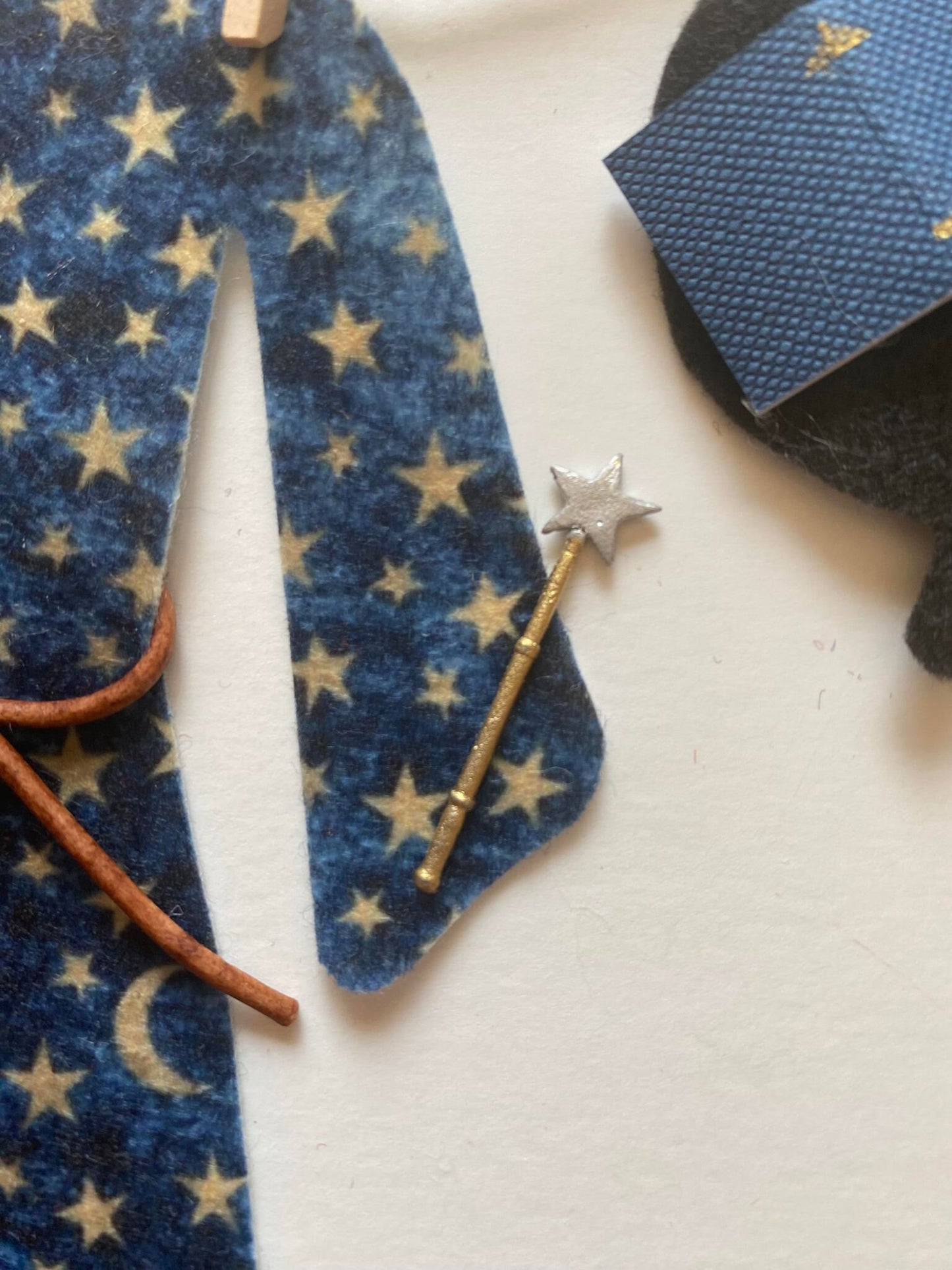 Wizard's Laundry Clothesline, Miniature Felt Banner, Warlock Bunting, Merlin's Costume Garland, Wall Hanging Decoration