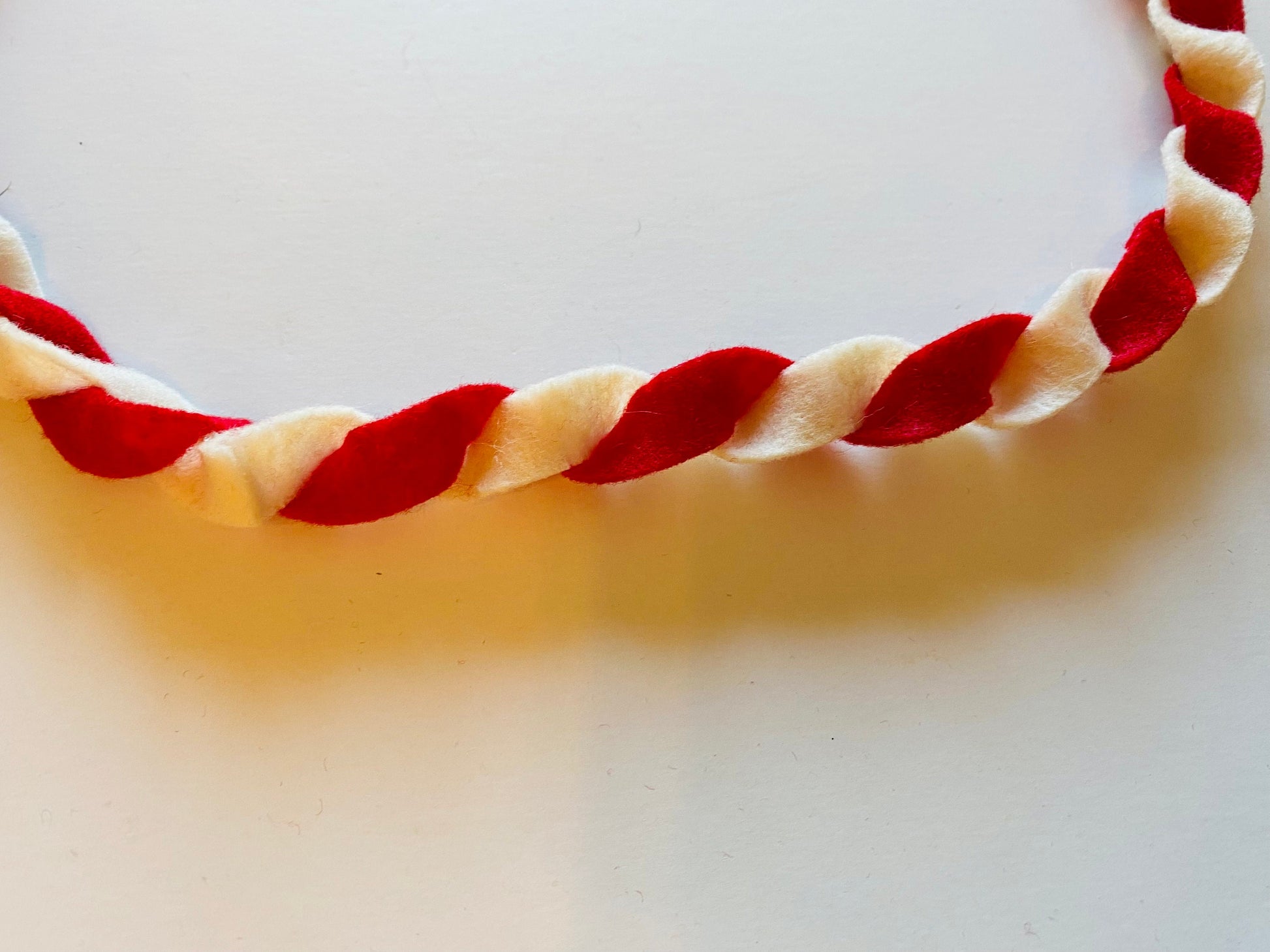 Twisted Felt Garland, Candy Themed String, Bunting, Decoration