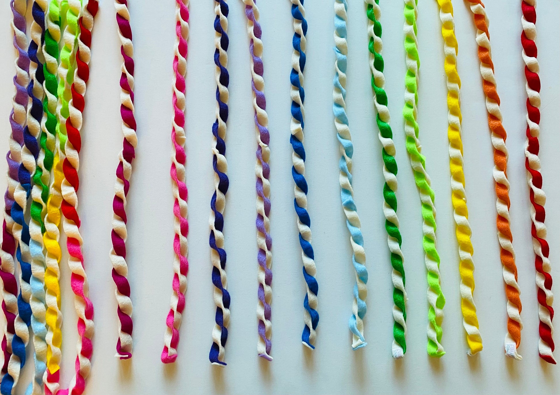 Twisted Felt Garland, Candy Themed String, Bunting, Decoration