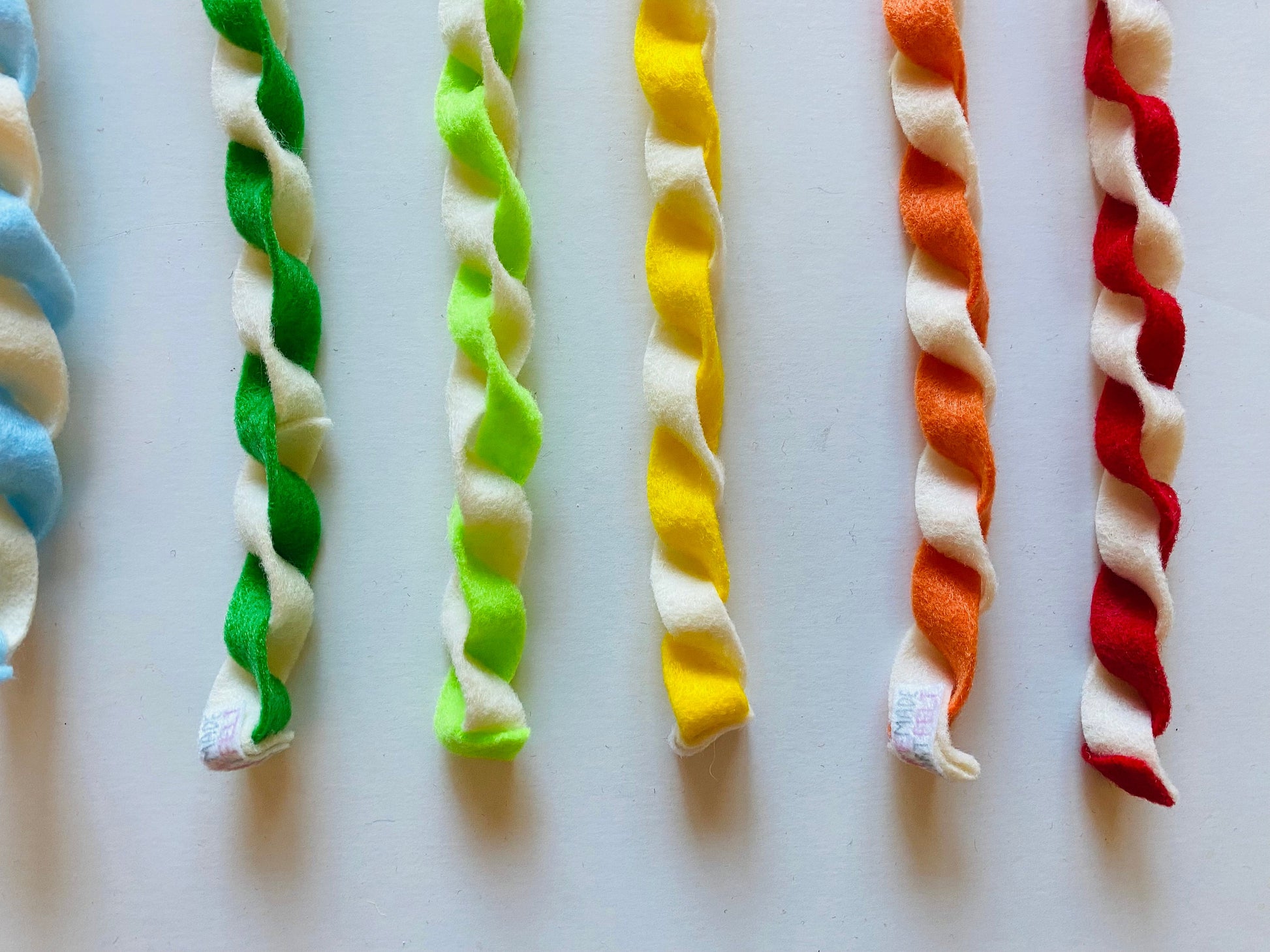 Twisted Felt Garland, Candy Themed String, Bunting, Decoration