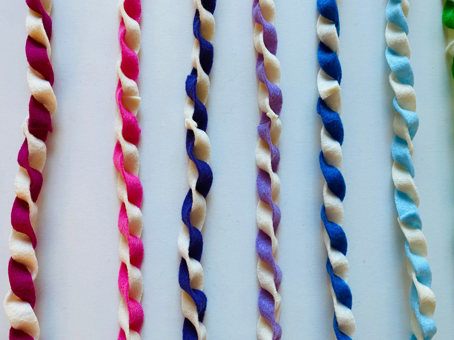 Twisted Felt Garland, Candy Themed String, Bunting, Decoration