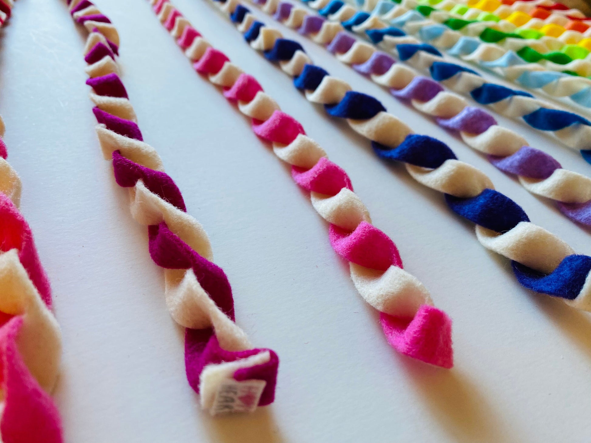 Twisted Felt Garland, Candy Themed String, Bunting, Decoration