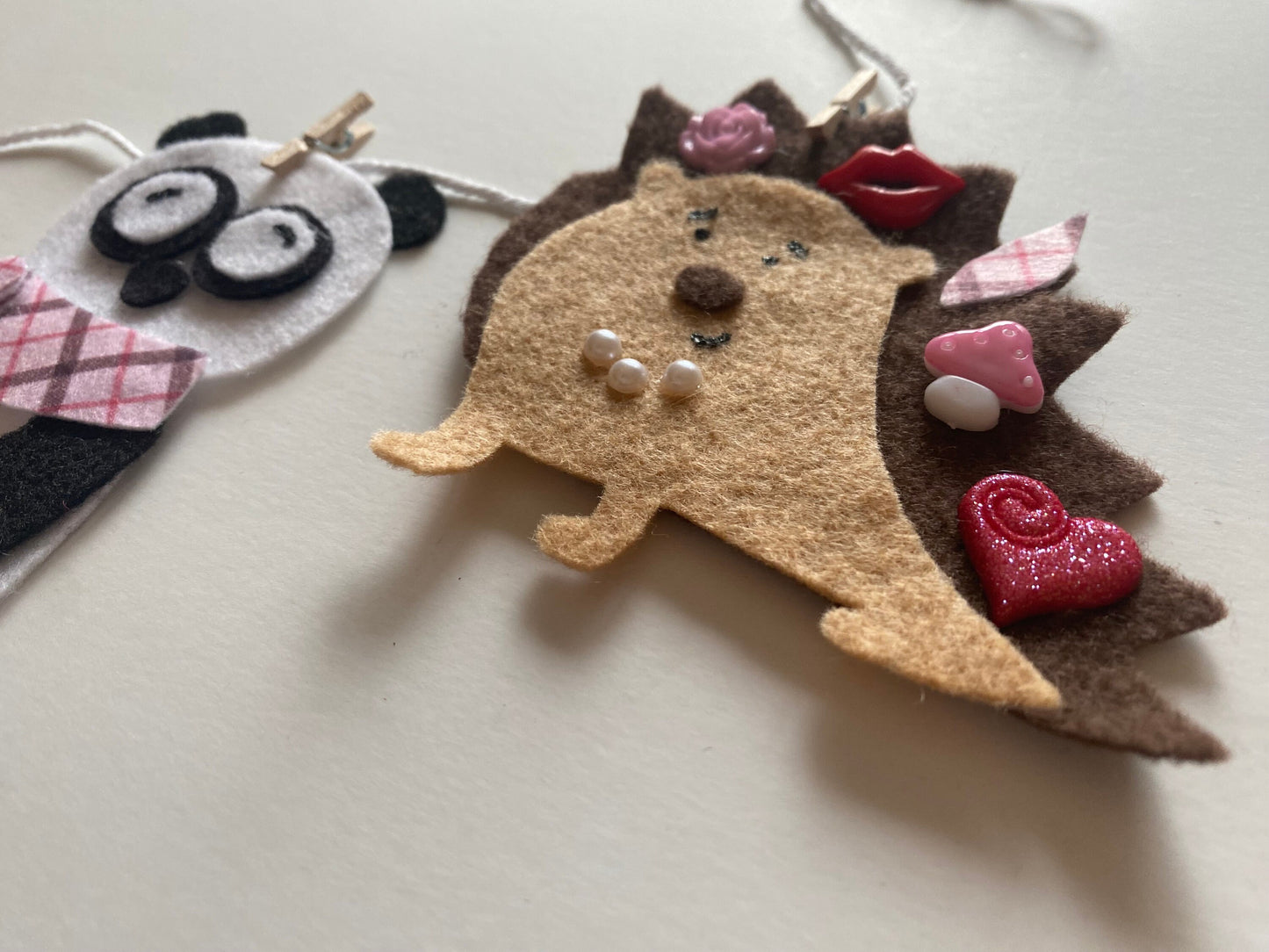 Winter Animals Banner Valentine’s Arctic Garland February Bunting Wall Hanging Decoration