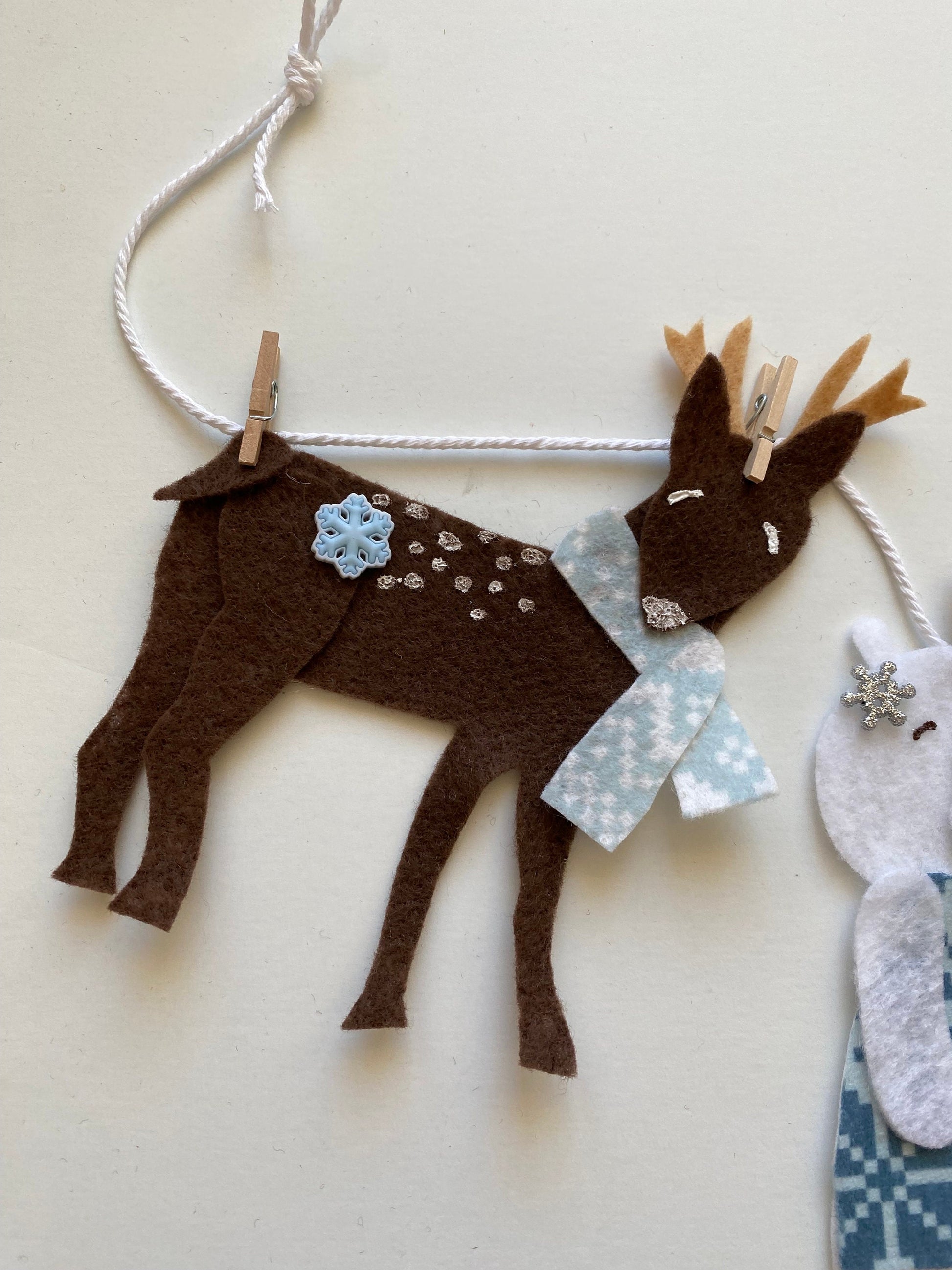 Woodland Forest and Arctic Animals Banner, Garland, January Bunting, Wall Hanging Decoration