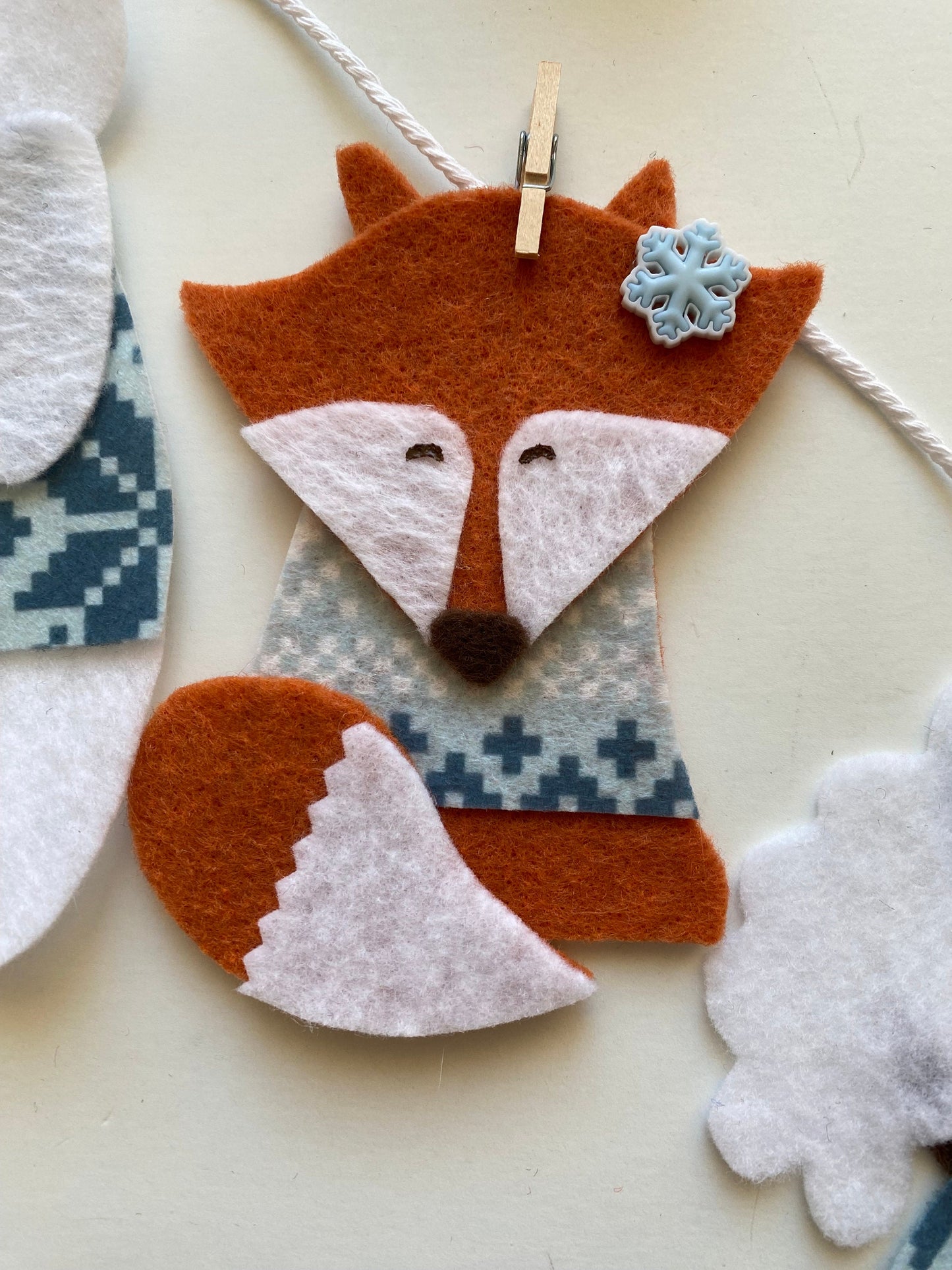 Woodland Forest and Arctic Animals Banner, Garland, January Bunting, Wall Hanging Decoration