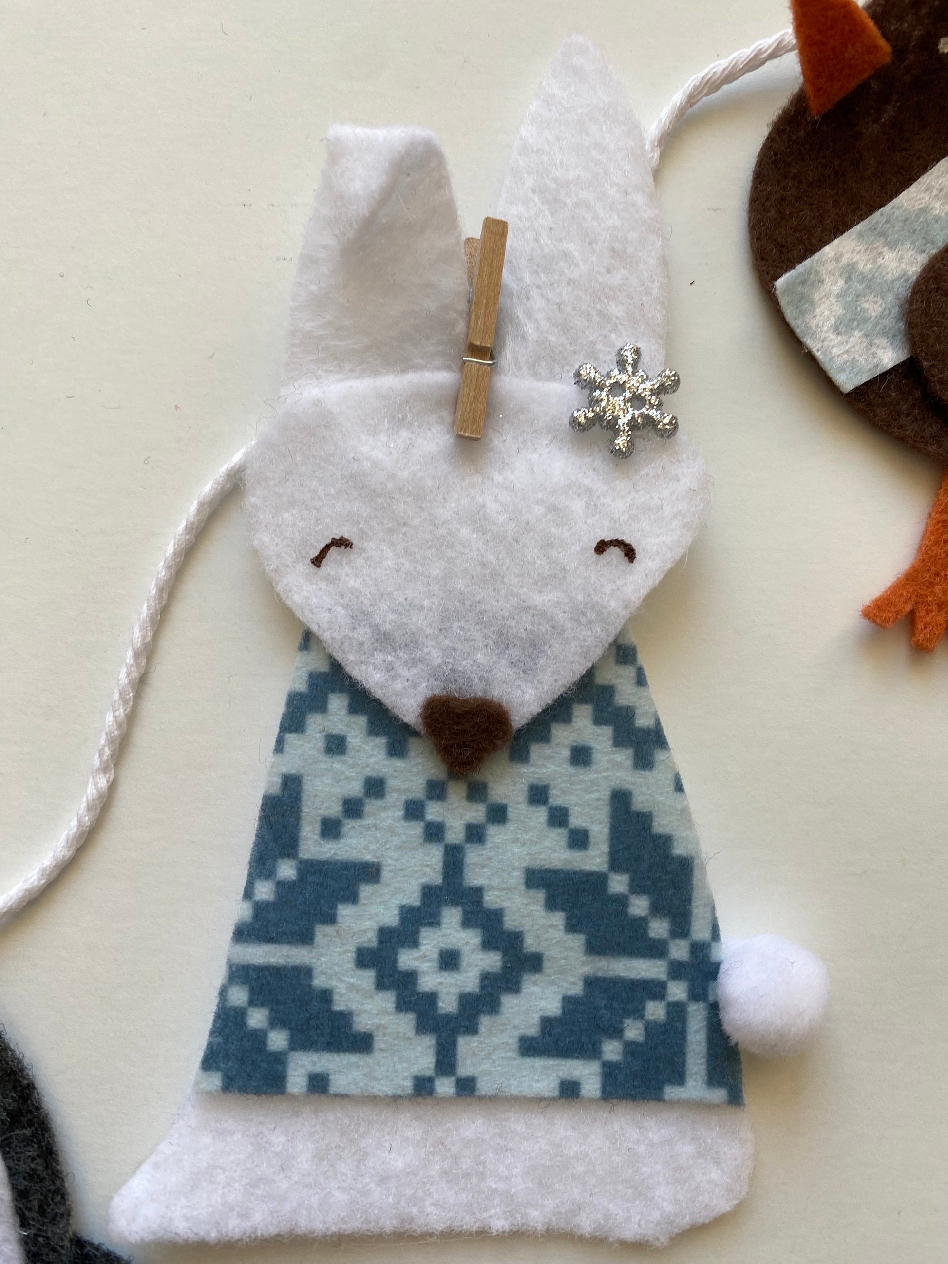 Woodland Forest and Arctic Animals Banner, Garland, January Bunting, Wall Hanging Decoration