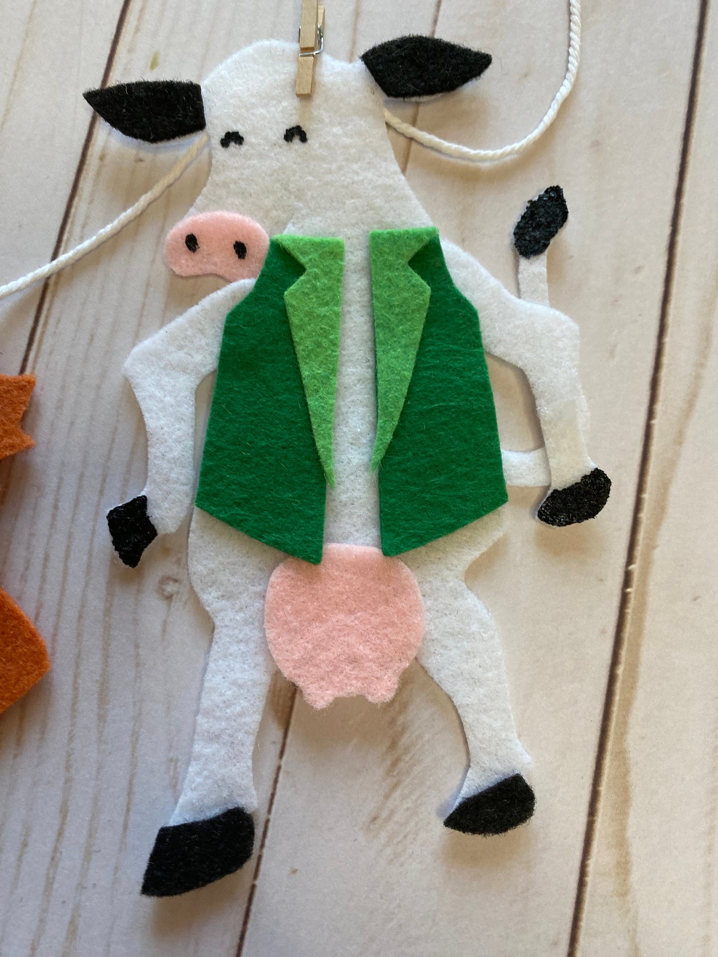 St. Patrick’s Day Animals Banner March Garland Farm Animals Bunting Wall Hanging Decoration