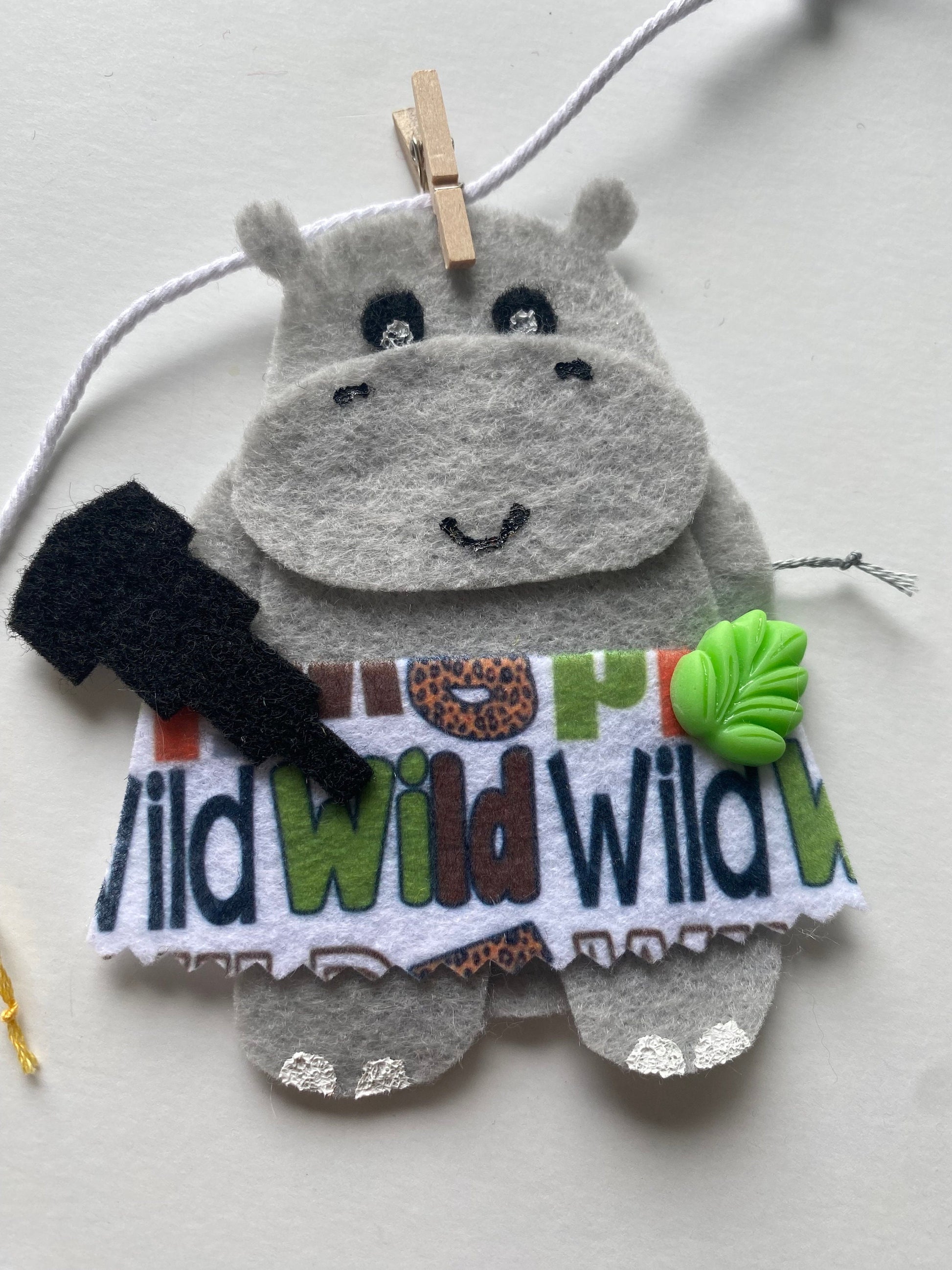 African Safari Animal Felt Banner, Jungle Safari Garland, Bunting, Nursery Wall Hanging, Party Decoration