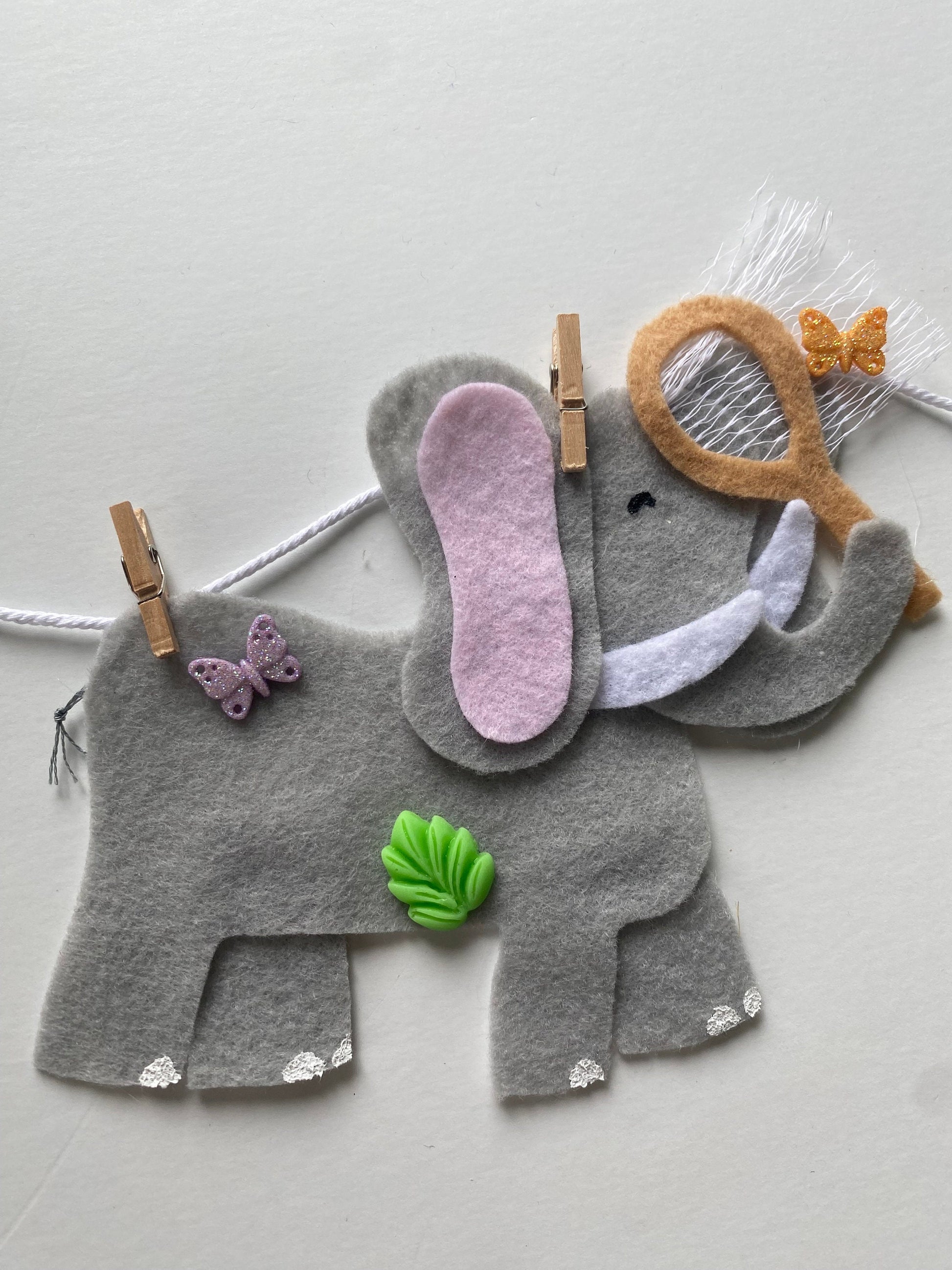 African Safari Animal Felt Banner, Jungle Safari Garland, Bunting, Nursery Wall Hanging, Party Decoration