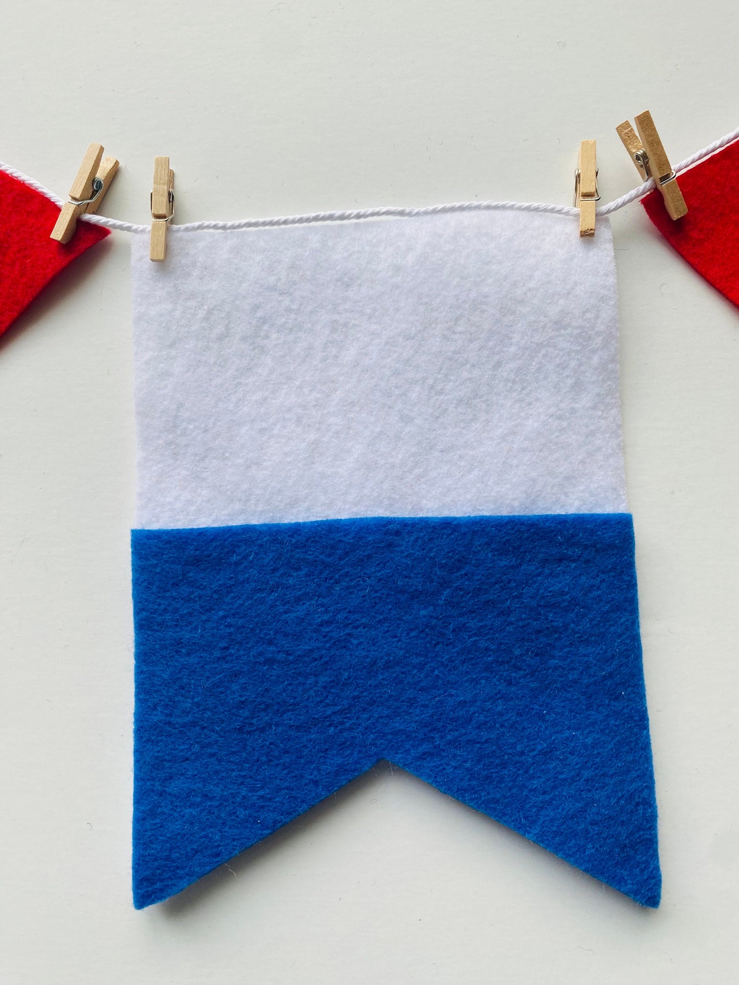 Nautical Boating Felt Flag Banner, Seafaring Pennants, Anchor Garland, Wall Hanging Decoration