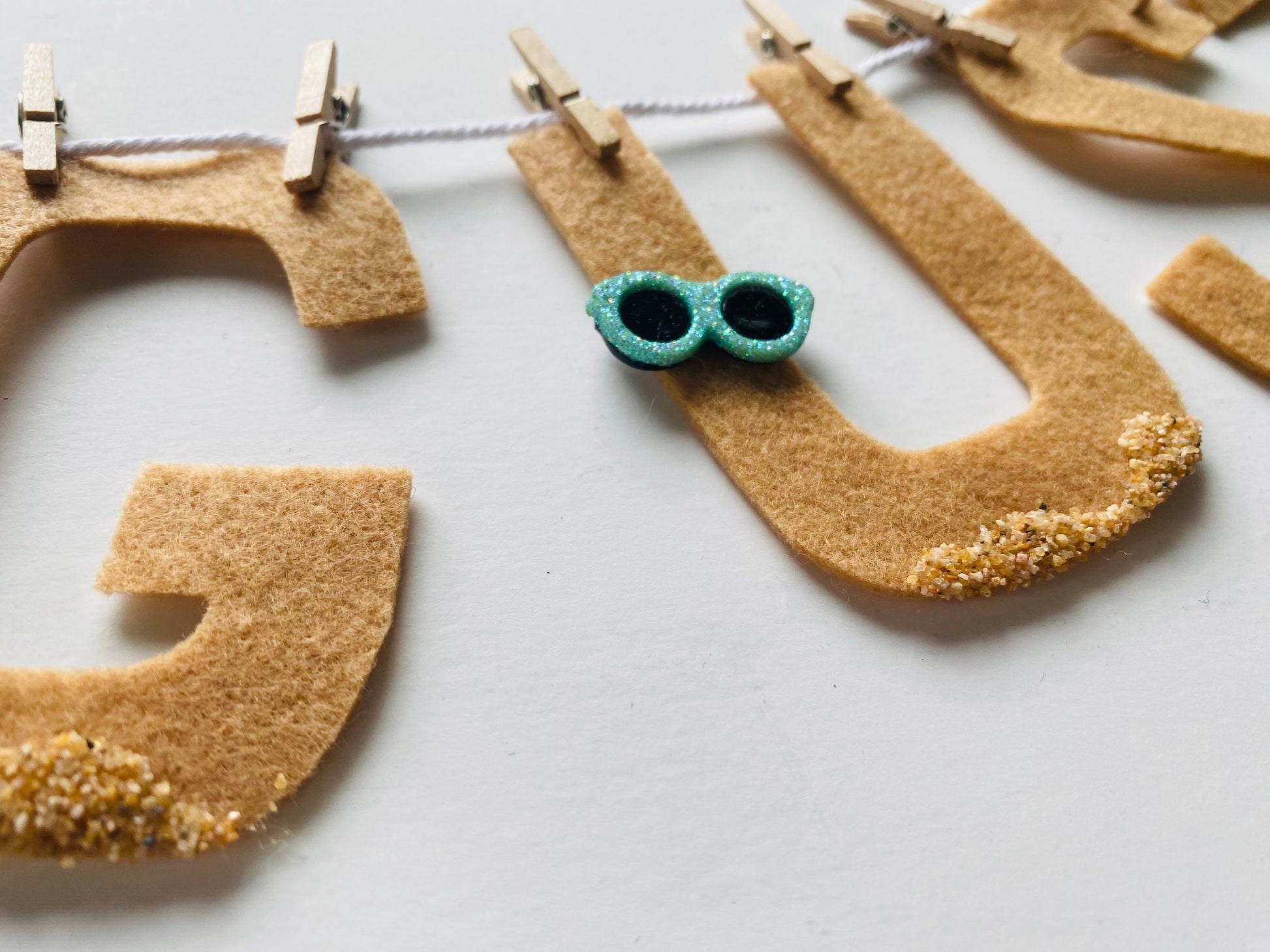 August Monthly Banner, Beach Garland, Sun and Waves Vacation Bulletin Board Decoration