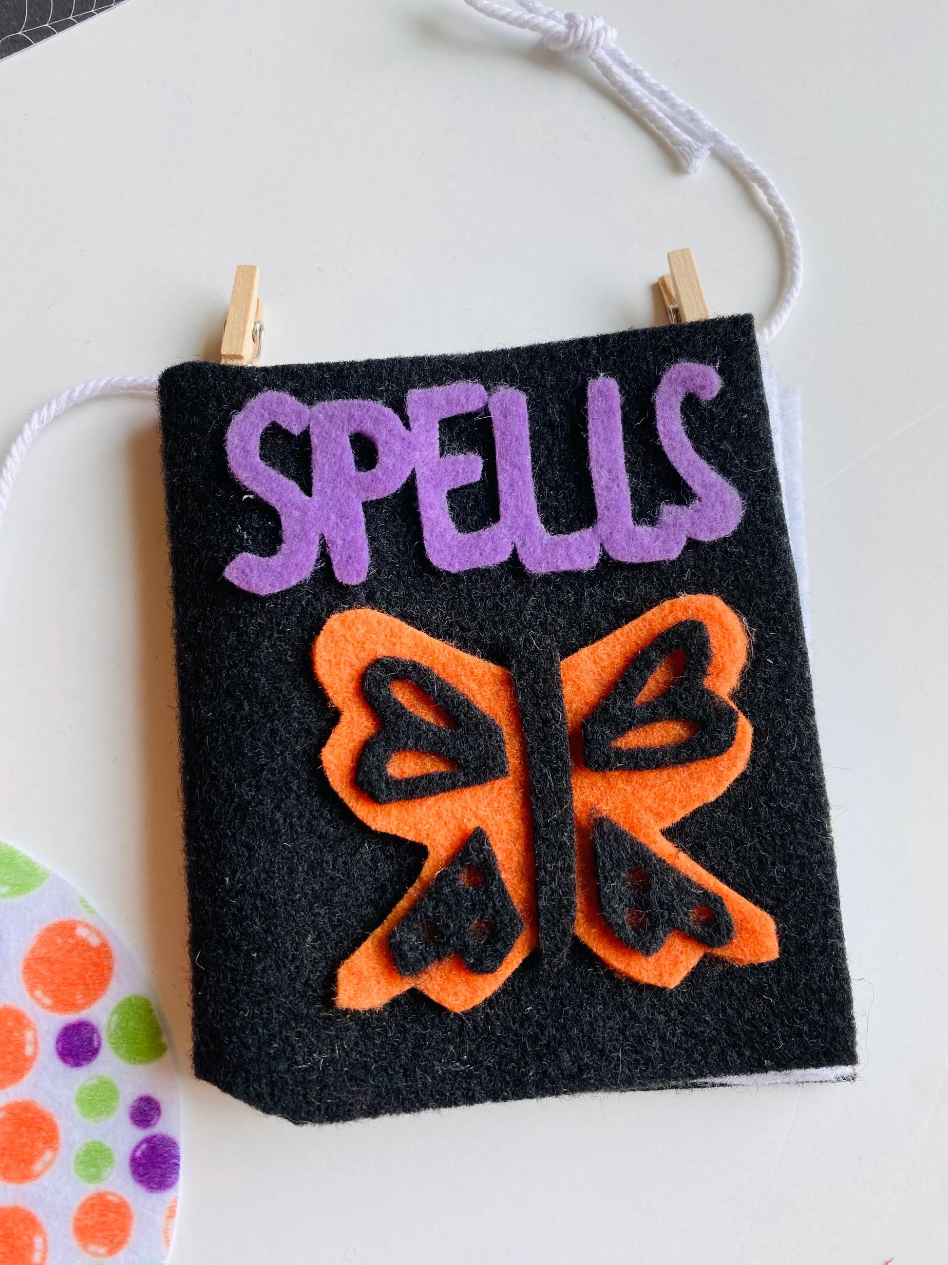 Halloween Potions Banner, Witch’s Spell Book Garland, Bunting, Decoration for Parties or Home Decor