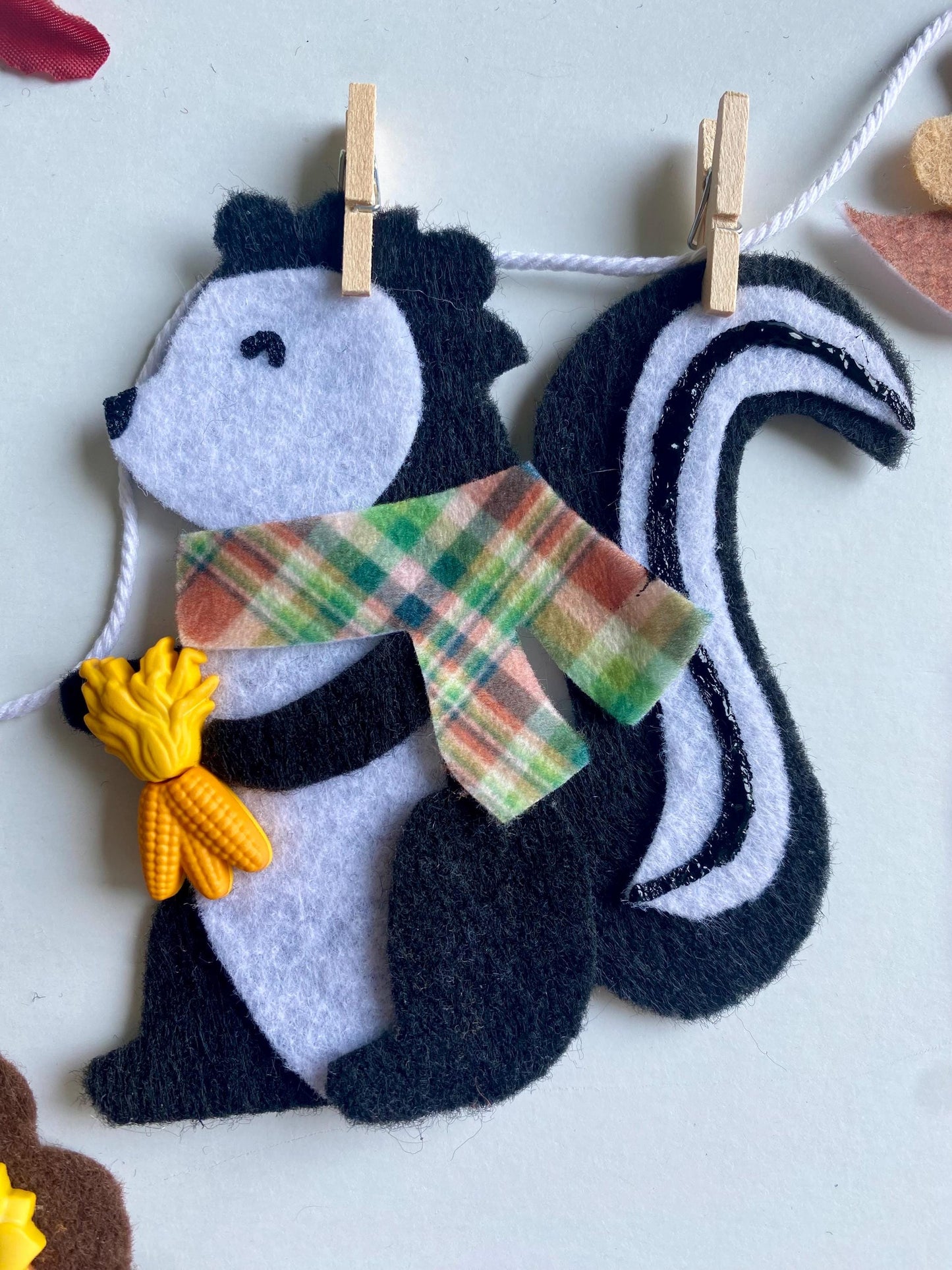 Thanksgiving Animals Banner, Autumn Forest Garland, Fall Turkey Bunting, Wall Hanging Decoration for November