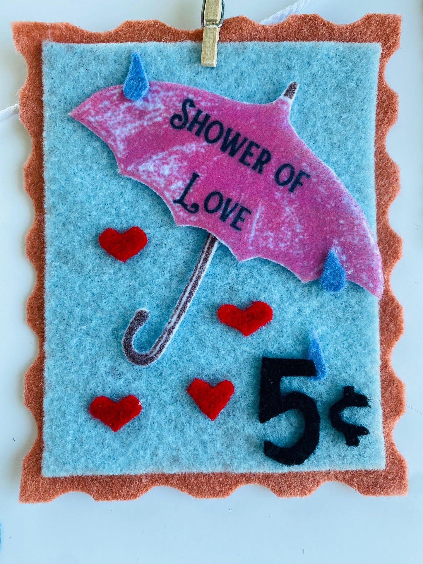 Vintage Inspired Felt Stamps Banner, Valentine’s Day Stamp Garland, Cupid Clothesline Banner, Victorian Style Postage Stamp Home Decoration