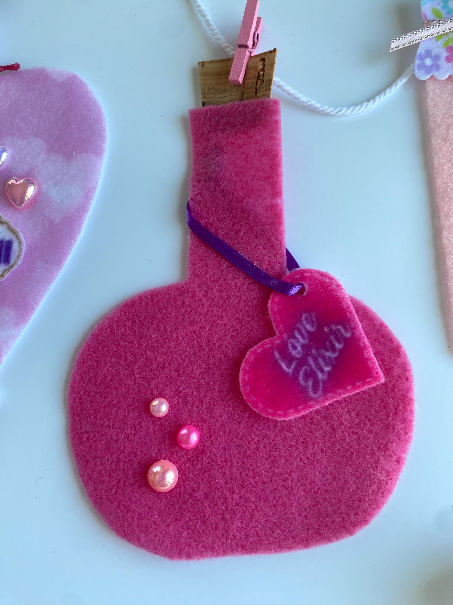 Love Potions Banner, Cupid’s Brew Garland, Valentine’s Day Bunting, Decoration for Parties or February Home Decor