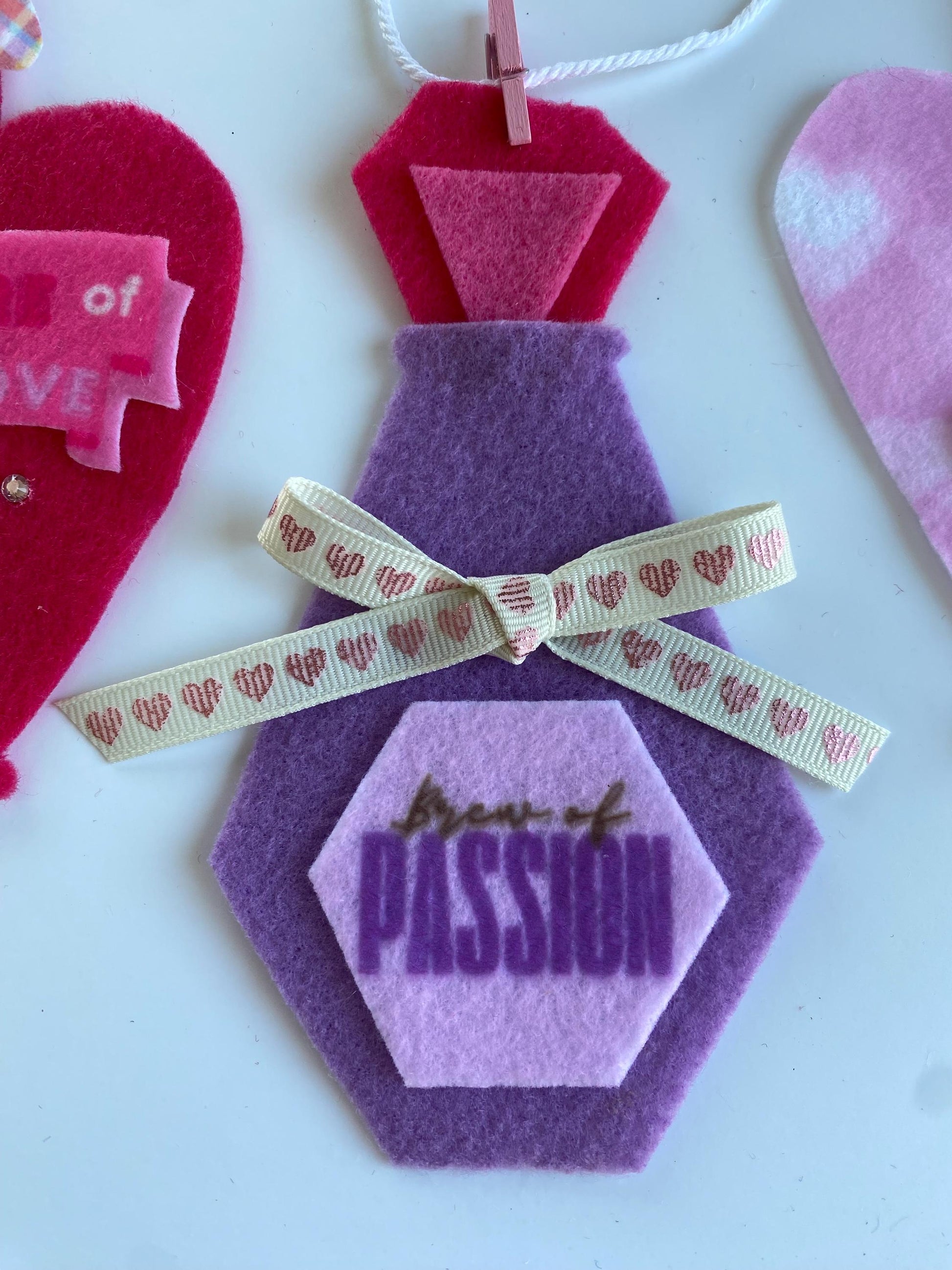 Love Potions Banner, Cupid’s Brew Garland, Valentine’s Day Bunting, Decoration for Parties or February Home Decor