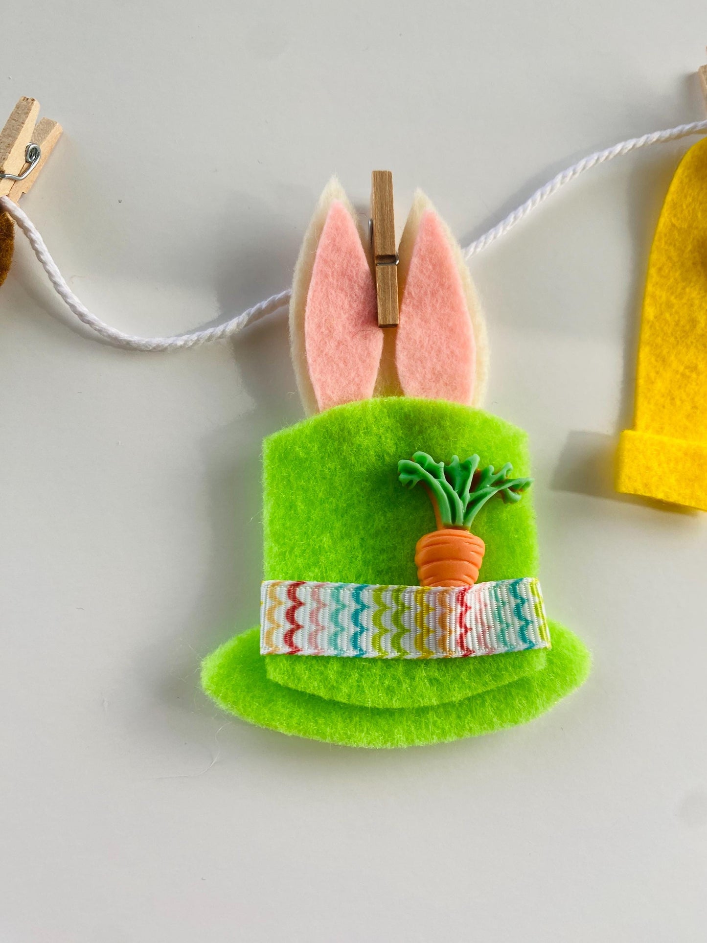 Easter Garland Felt, Clothesline Garland Easter, Easter Mantel Garland, Easter Bunny Door Decor