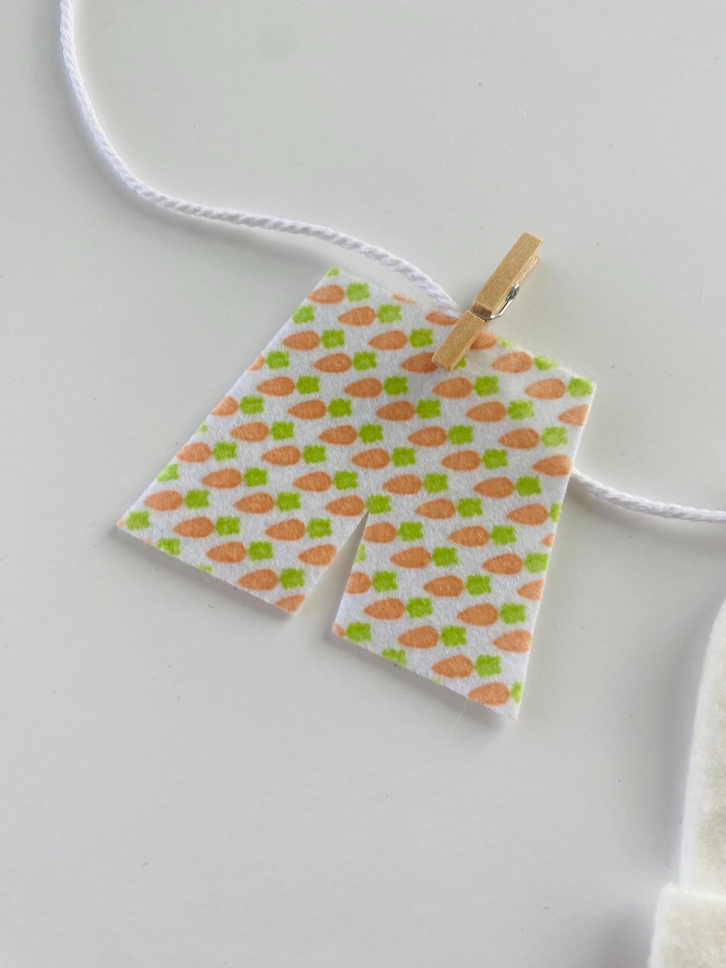 Easter Garland Felt, Clothesline Garland Easter, Easter Mantel Garland, Easter Bunny Door Decor