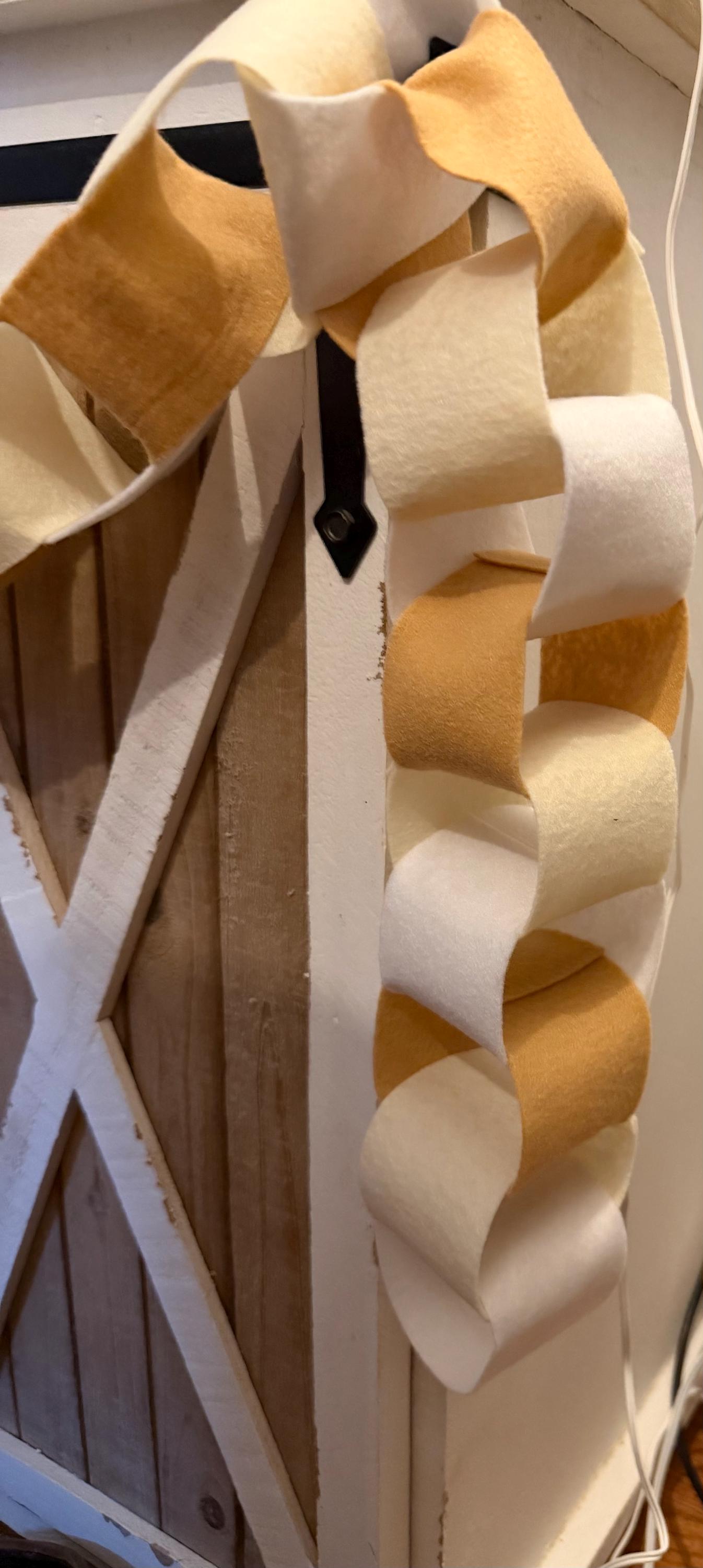 Felt “Paper” Chain Garland, Neutral or Colorful, Ombre Party Supply, Fireplace Swag