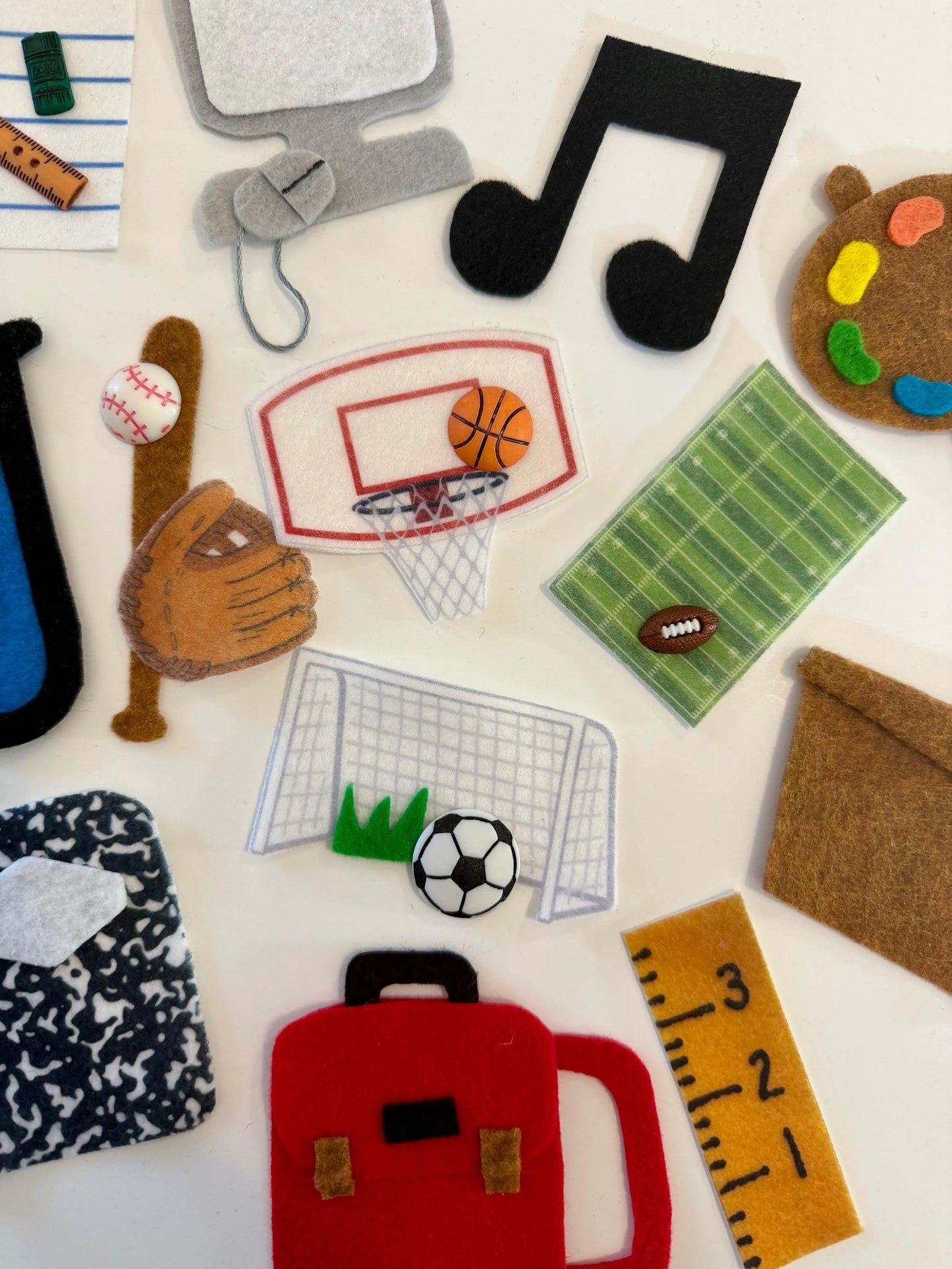 School Felt Miniature Clothesline Banner Garland Hanging Wall Decor Bunting