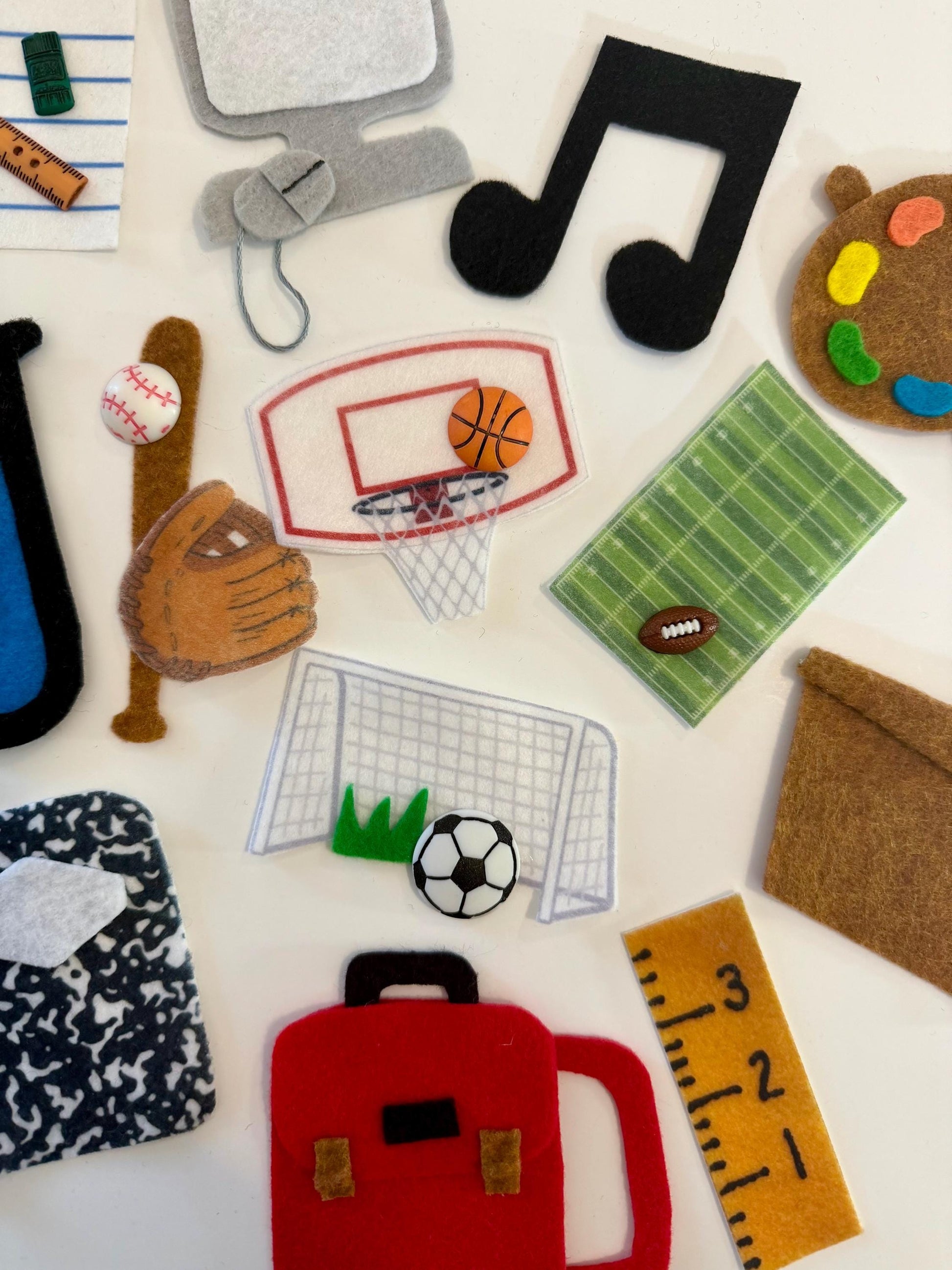 School Felt Miniature Clothesline Banner Garland Hanging Wall Decor Bunting