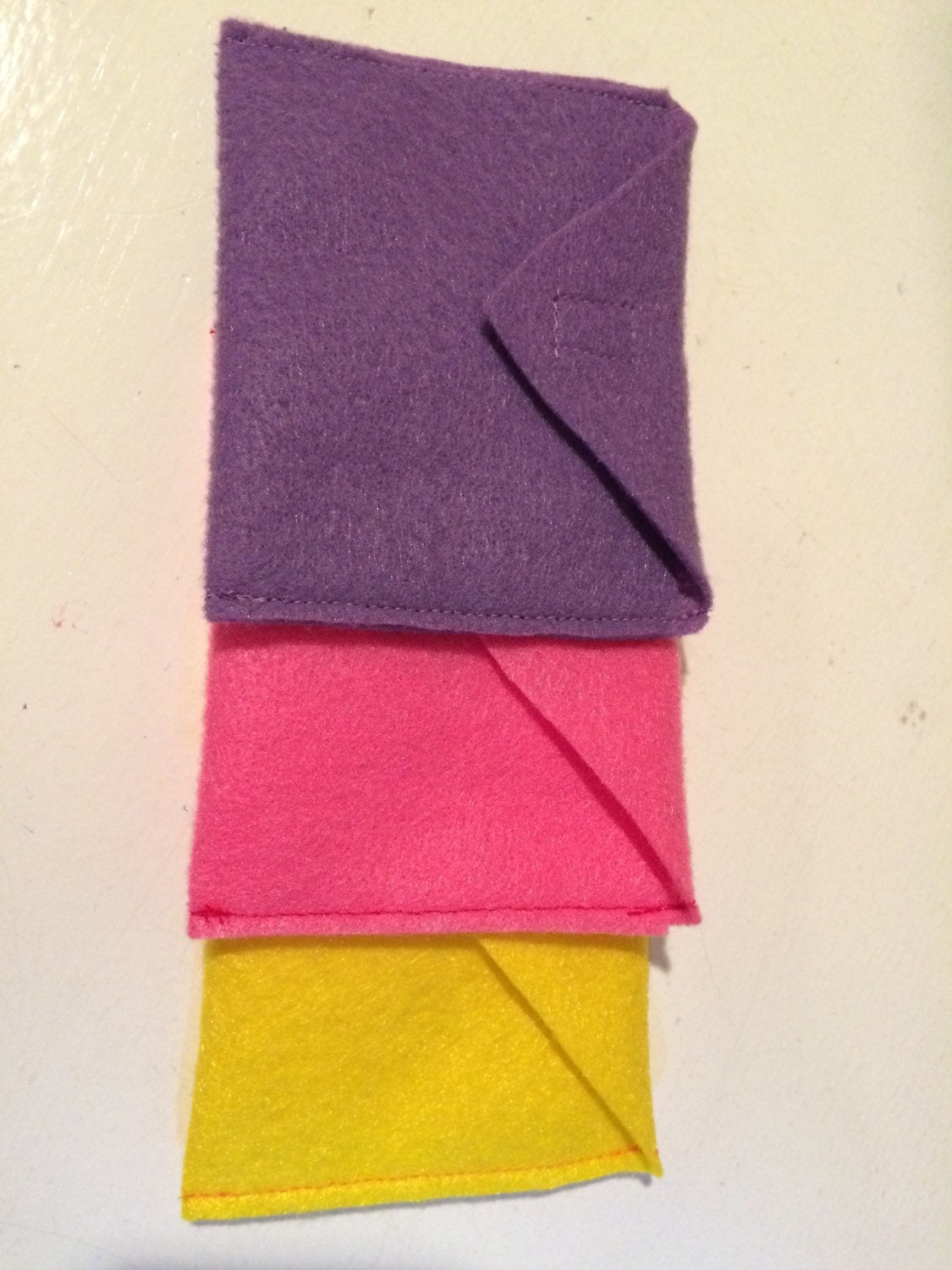 Rainbow Felt Envelopes