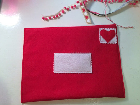 Giant Felt Valentines Envelope
