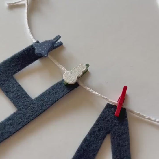 Happy Everything Banner Clothesline Garland for Holidays and Home Decoration