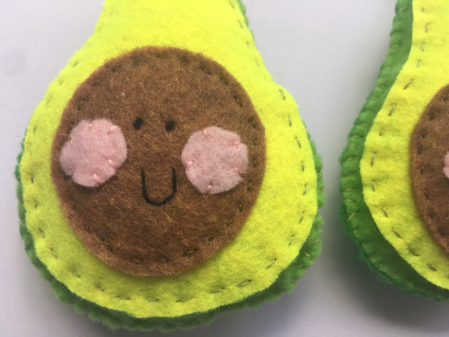 Absolutely Smiley Avocado Keychain