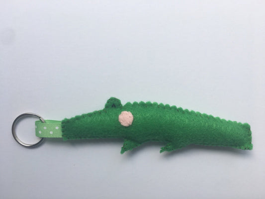 Felt Alligator Crocodile Stuffed Keychain