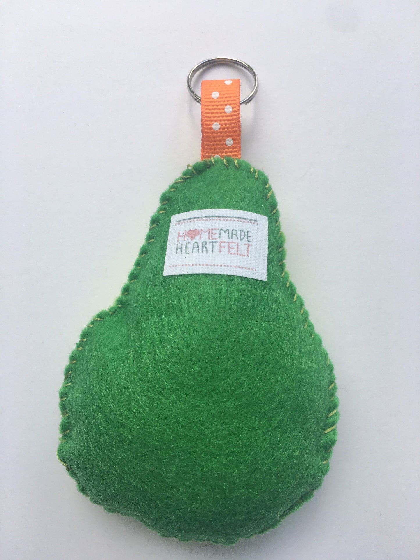 Absolutely Smiley Avocado Keychain