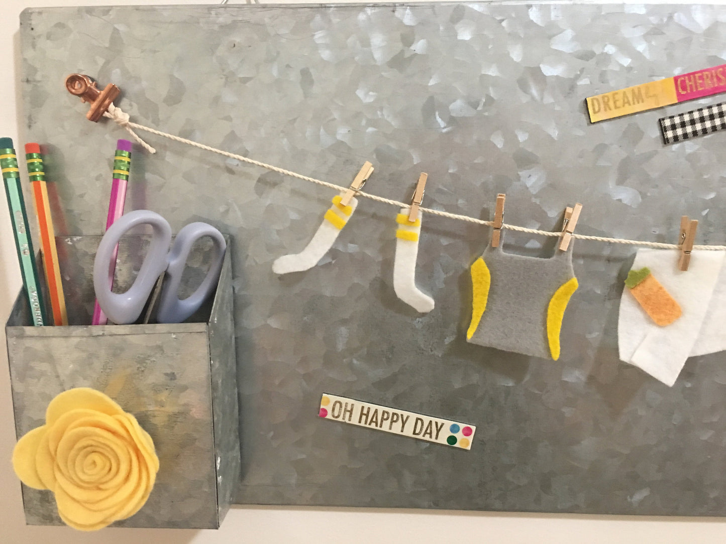 Miniature Felt Tennis Player's Clothesline Tennis Banner Garland Bunting Wall Hanging Home Decor